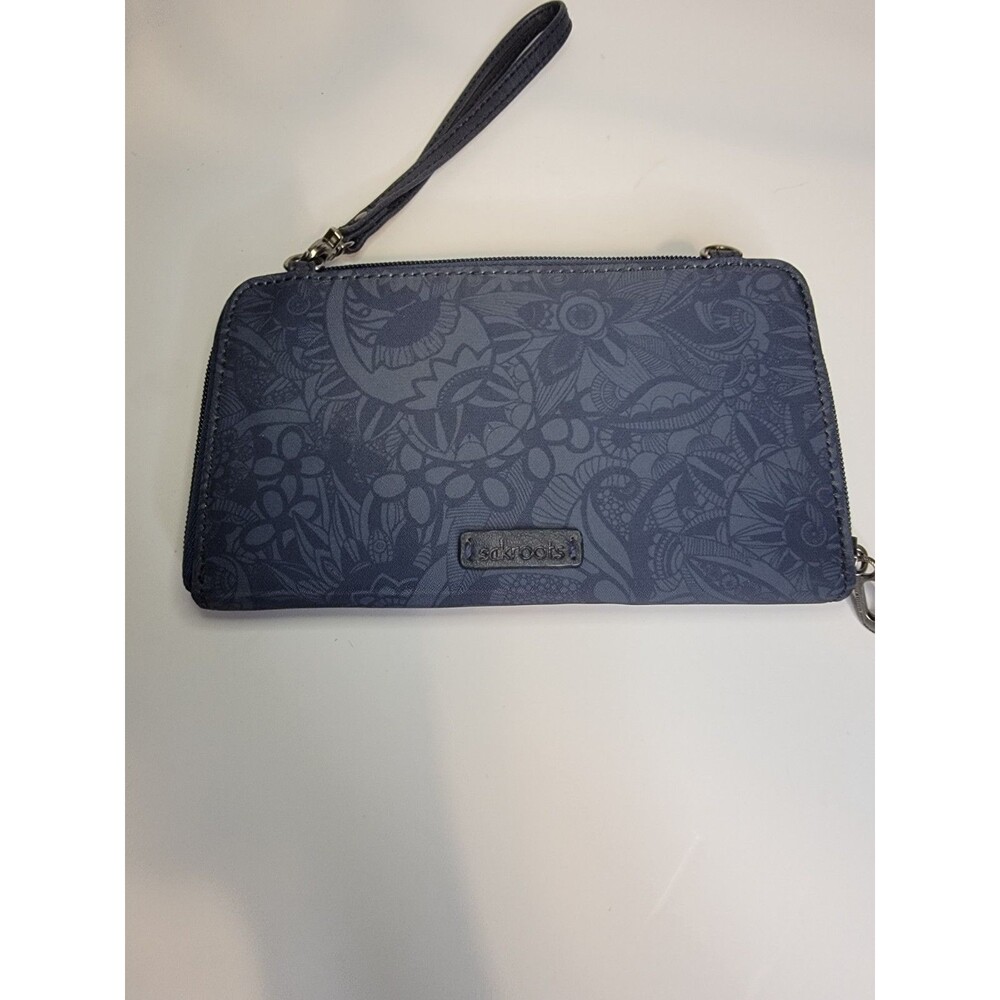 SakRoots EcoTwill Wristlet SmartPhone Wallet, Indigo Spirit Desert